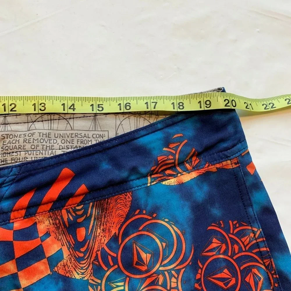 Volcom Lido Weedo Board Shorts Swim Trunks Mens 40 Stretch Floral Print Colorful